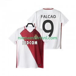 AS Monaco Heren Shirt met Bedrukking FALCAO 9 2016 2017 Thuis Korte Mouw