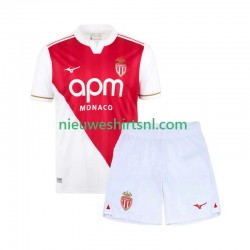 AS Monaco Kind Shirt met Bedrukking Thuis 2025-2026 Korte Mouw