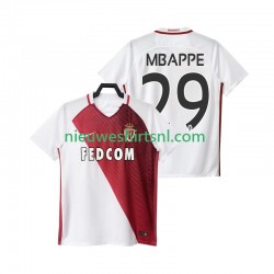 AS Monaco Heren Shirt met Bedrukking Mbappé 29 2016 2017 Thuis Korte Mouw