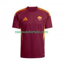 AS Roma Heren Shirt met Bedrukking Thuis 2025-2026 Korte Mouw