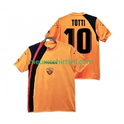 AS Roma Heren Shirt met Bedrukking TOTTI 10 2005 Retro Thuis 2006 Korte Mouw