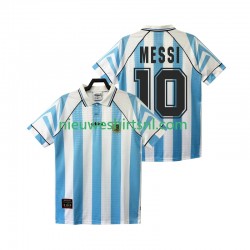 Argentinië Heren Shirt met Bedrukking Lionel Messi 10 1996 1997 Retro Thuis Korte Mouw