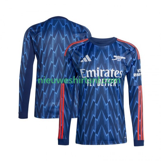 Arsenal Heren Shirt met Bedrukking Uit 2025-2026 Lange Mouw