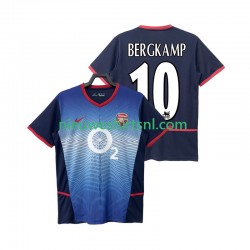 Arsenal Heren Shirt met Bedrukking BERGKAMP 10 Retro Uit 2004 2002 Korte Mouw