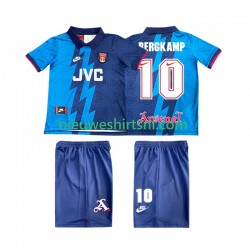 Arsenal Kind Shirt met Bedrukking BERGKAMP 10 1995 1996 Retro Uit Korte Mouw