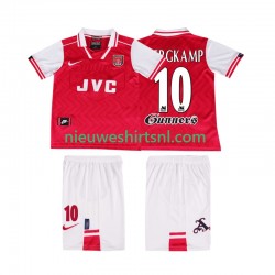 Arsenal Kind Shirt met Bedrukking BERGKAMP 10 1996 1997 Retro Thuis Korte Mouw