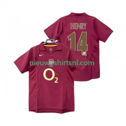 Arsenal Heren Shirt met Bedrukking Henry 14 2005 Retro Thuis 2006 Korte Mouw