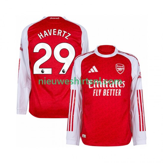 Arsenal Heren Shirt met Bedrukking Kai Havertz 29 Thuis 2025-2026 Lange Mouw