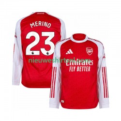 Arsenal Heren Shirt met Bedrukking Merino 23 Thuis 2025-2026 Lange Mouw