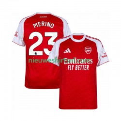 Arsenal Heren Shirt met Bedrukking Merino 23 Thuis 2025-2026 Korte Mouw