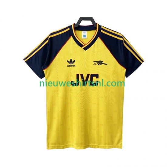 Arsenal Heren Shirt met Bedrukking 1988 1990 Retro Uit Korte Mouw