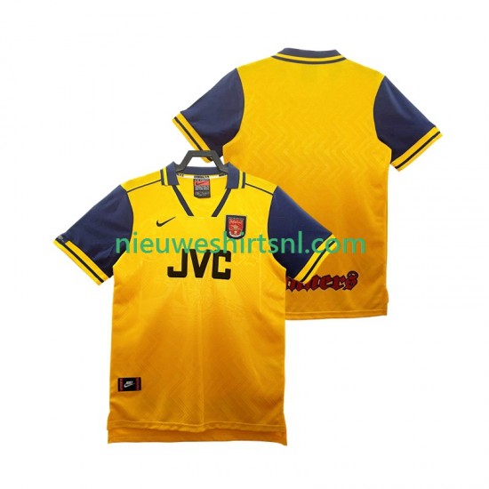 Arsenal Heren Shirt met Bedrukking 1996 1997 Retro Uit Korte Mouw