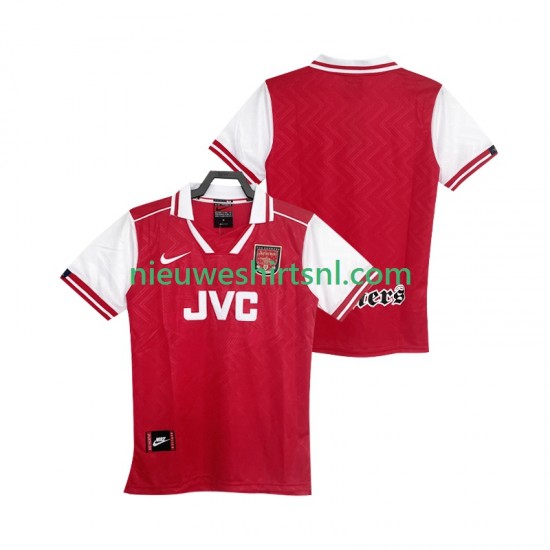 Arsenal Heren Shirt met Bedrukking 1996 1997 Retro Thuis Korte Mouw