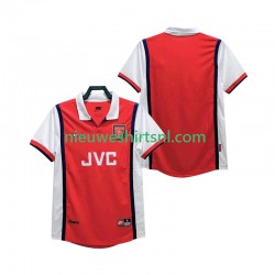 Arsenal Heren Shirt met Bedrukking 1998 Retro Thuis 1999 Korte Mouw