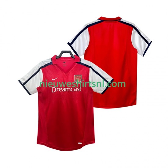 Arsenal Heren Shirt met Bedrukking 2001 Retro Thuis 2002 Korte Mouw