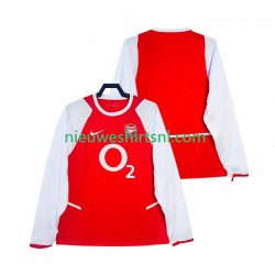 Arsenal Heren Shirt met Bedrukking 2003 Retro Thuis 2002 Lange Mouw