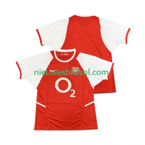 Arsenal Heren Shirt met Bedrukking 2003 Retro Thuis 2002 Korte Mouw