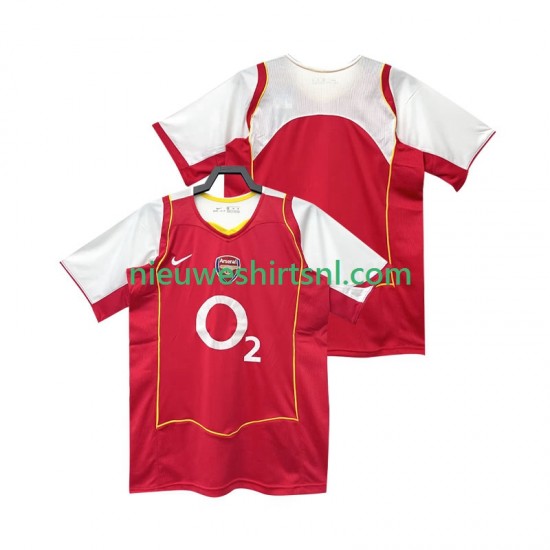 Arsenal Heren Shirt met Bedrukking 2005 Retro Thuis 2004 Korte Mouw