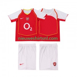 Arsenal Kind Shirt met Bedrukking 2005 Retro Thuis 2004 Korte Mouw
