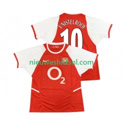 Arsenal Heren Shirt met Bedrukking Ruud van Nistelrooy 10 2003 Retro Thuis 2002 Korte Mouw