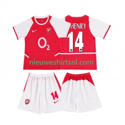 Arsenal Kind Shirt met Bedrukking Thierry Henry 14 2003 Retro Thuis 2002 Korte Mouw