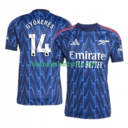 Arsenal Heren Shirt met Bedrukking Viktor Gyokeres 14 Uit 2025-2026 Korte Mouw