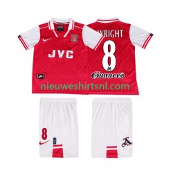 Arsenal Kind Shirt met Bedrukking WRIGHT 8 1996 1997 Retro Thuis Korte Mouw