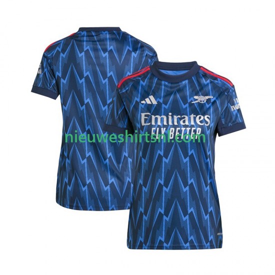 Arsenal Dames Shirt met Bedrukking Uit 2025-2026 Korte Mouw