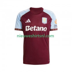 Aston Villa Heren Shirt met Bedrukking Thuis 2025-2026 Korte Mouw