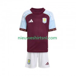 Aston Villa Kind Shirt met Bedrukking Thuis 2025-2026 Korte Mouw