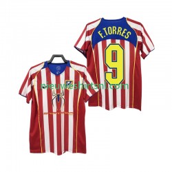 Atlético Madrid Heren Shirt met Bedrukking F TORRES 9 2005 Retro Thuis 2004 Korte Mouw