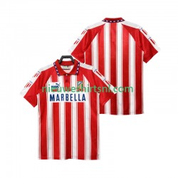 Atlético Madrid Heren Shirt met Bedrukking 1995 Retro Thuis 1994 Korte Mouw