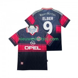 FC Bayern München Heren Shirt met Bedrukking Elber 9 1997 Retro Thuis 1999 Korte Mouw