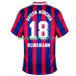 FC Bayern München Heren Shirt met Bedrukking Klinsmann 18 1995 1997 Retro Thuis Korte Mouw
