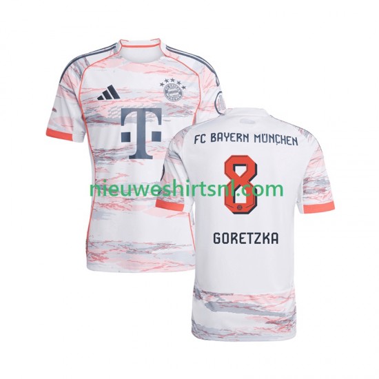 FC Bayern München Heren Shirt met Bedrukking Leon Goretzka 8 Uit 2025-2026 Korte Mouw