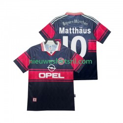 FC Bayern München Heren Shirt met Bedrukking Matthas 10 1997 Retro Thuis 1999 Korte Mouw