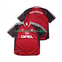 FC Bayern München Heren Shirt met Bedrukking 2001 Retro Thuis 2002 Korte Mouw