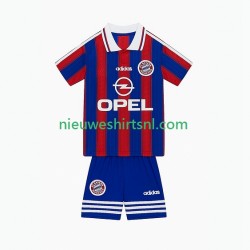 FC Bayern München Kind Shirt met Bedrukking 1995 1997 Retro Thuis Korte Mouw