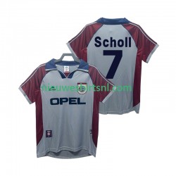 FC Bayern München Heren Shirt met Bedrukking Scholl 7 1998 Retro Derde 1999 Korte Mouw