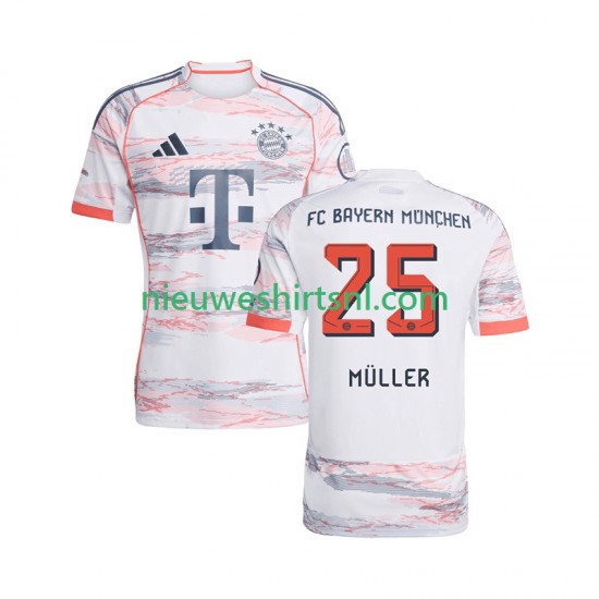 FC Bayern München Heren Shirt met Bedrukking Thomas Muller 25 Uit 2025-2026 Korte Mouw