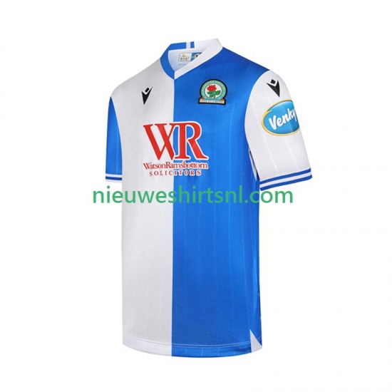 Heren Shirt met Bedrukking Blackburn Rovers Thuis 2025-2026 Korte Mouw