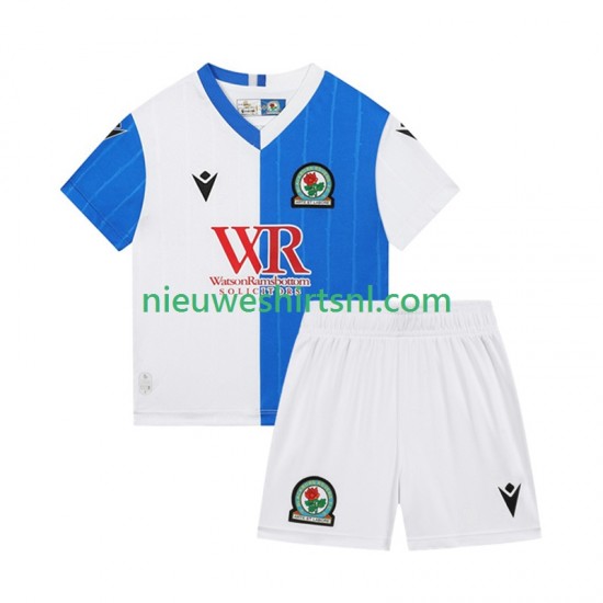 Kind Shirt met Bedrukking Blackburn Rovers Thuis 2025-2026 Korte Mouw