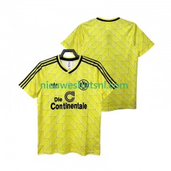 Borussia Dortmund Heren Shirt met Bedrukking 1988 1989 Retro Thuis Korte Mouw