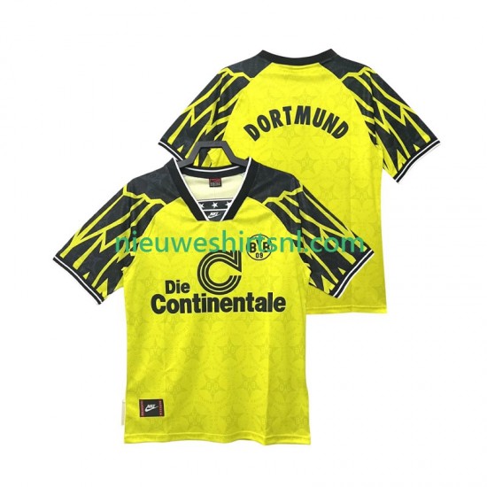 Borussia Dortmund Heren Shirt met Bedrukking 1995 Retro Thuis 1994 Korte Mouw