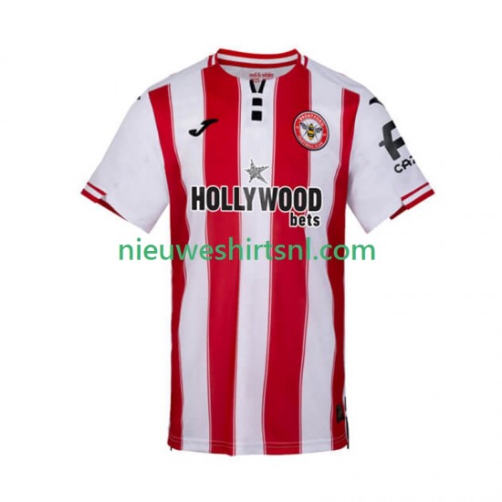 Heren Shirt met Bedrukking Brentford Thuis 2025-2026 Korte Mouw