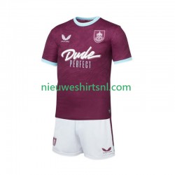 Kind Shirt met Bedrukking Burnley Thuis 2025-2026 Korte Mouw