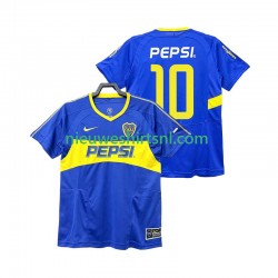 CA Boca Juniors Heren Shirt met Bedrukking PEPSI 10 2003 Retro Thuis 2004 Korte Mouw