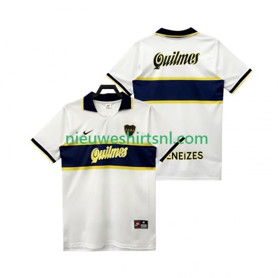 CA Boca Juniors Heren Shirt met Bedrukking 1997 1998 Retro Uit Korte Mouw
