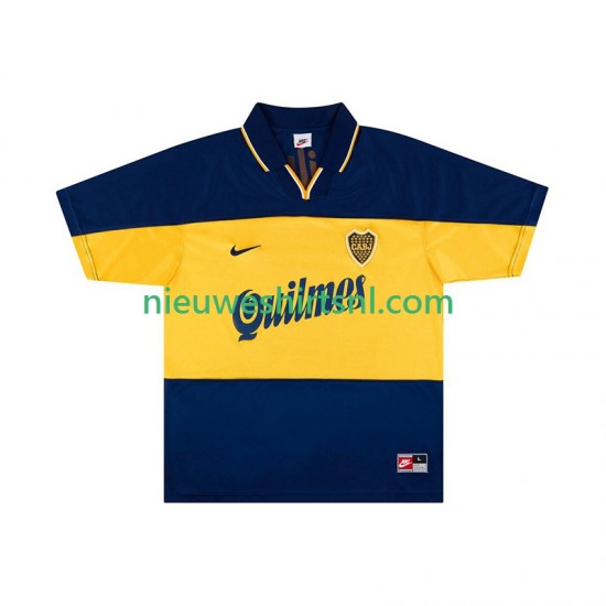 CA Boca Juniors Heren Shirt met Bedrukking 2000 Retro Thuis 1999 Korte Mouw
