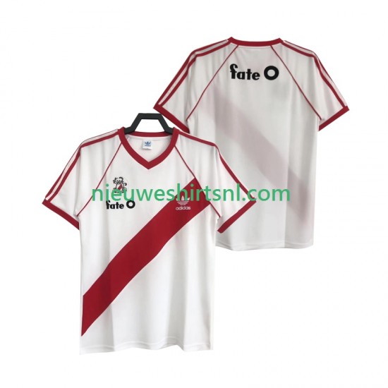 CA River Plate Heren Shirt met Bedrukking 1986 Retro Thuis Korte Mouw